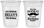 Custom Birthday 16 oz Soft Sided Clear Cups - 70th | 20251