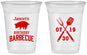 Custom Birthday 16 oz Soft Sided Clear Cups - Barbeque Bbq | 20253