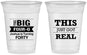 Custom Birthday 16 oz Soft Sided Clear Cups - 40th | 20254
