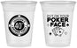 Custom Birthday 16 oz Soft Sided Clear Cups - 40th Las Vegas | 20261