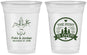 Custom Wedding 16 oz Soft Sided Clear Cups - The Hunt Is Over | 203