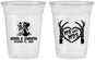 Custom Wedding 16 oz Soft Sided Clear Cups - Mr And Mrs Skeleton | 204
