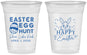 Custom Easter 16 oz Soft Sided Clear Cups - Egg Hunt Bunny | 210005