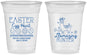 Custom Easter 16 oz Soft Sided Clear Cups - Llama Eggs | 210009
