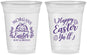 Custom Easter 16 oz Soft Sided Clear Cups - Easter Bunny | 210010