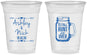 Custom Wedding 16 oz Soft Sided Clear Cups - The Hunt Is Over Mason Jar | 211