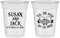 Custom Wedding 16 oz Soft Sided Clear Cups - Til Death Do Us Part | 213