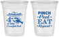 Custom 4th Of July 16 oz Soft Sided Clear Cups - Pink Peel Crawfish | 220015