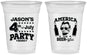 Custom 4th Of July 16 oz Soft Sided Clear Cups - Bbq Lincoln | 220036
