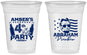 Custom 4th Of July 16 oz Soft Sided Clear Cups - Abraham Drinkin | 220037