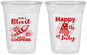 Custom 4th Of July 16 oz Soft Sided Clear Cups - Fireworks | 220046