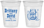 Custom Wedding 16 oz Soft Sided Clear Cups - The Hunt Is Over Mason Jar | 223