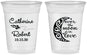 Custom Wedding 16 oz Soft Sided Clear Cups - Over The Moon In Love | 224