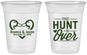 Custom Wedding 16 oz Soft Sided Clear Cups - The Hunt Is Over Duck | 227