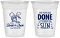 Custom Wedding 16 oz Soft Sided Clear Cups - Vows Are Done Cruise | 229