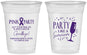 Custom Awareness 16 oz Soft Sided Clear Cups - Pink Party | 230000