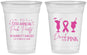 Custom Awareness 16 oz Soft Sided Clear Cups - Drink For Pink | 230001