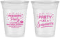 Custom Awareness 16 oz Soft Sided Clear Cups - Party Like A Survivor | 230003