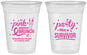 Custom Awareness 16 oz Soft Sided Clear Cups - Party Like A Survivor | 230005