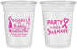 Custom Awareness 16 oz Soft Sided Clear Cups - Party Like A Survivor | 230006