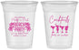 Custom Awareness 16 oz Soft Sided Clear Cups - Beach Party | 230007