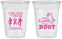 Custom Awareness 16 oz Soft Sided Clear Cups - Give Cancer A Boot | 230011