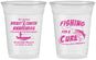 Custom Awareness 16 oz Soft Sided Clear Cups - Fishing For A Cure | 230018