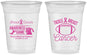 Custom Awareness 16 oz Soft Sided Clear Cups - Football Tackle | 230019
