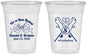 Custom Wedding 16 oz Soft Sided Clear Cups - Been Hooked Fishing | 238