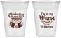 Custom Oktoberfest 16 oz Soft Sided Clear Cups - Wurst Behavior | 240010