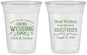 Custom Wedding 16 oz Soft Sided Clear Cups - Best Wishes Mr And Mrs | 242