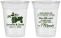 Custom Wedding 16 oz Soft Sided Clear Cups - Farmer Tractor | 244