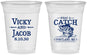 Custom Wedding 16 oz Soft Sided Clear Cups - What A Catch Fish | 247