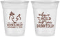 Custom Wedding 16 oz Soft Sided Clear Cups - To Have And To Hold | 250