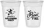 Custom Halloween 16 oz Soft Sided Clear Cups - Witch Boo | 250015