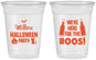 Custom Halloween 16 oz Soft Sided Clear Cups - Boo | 250016