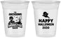 Custom Halloween 16 oz Soft Sided Clear Cups - Ghost Monster | 250022