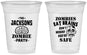 Custom Halloween 16 oz Soft Sided Clear Cups - Zombie Brain | 250026