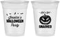 Custom Halloween 16 oz Soft Sided Clear Cups - Pumpkin | 250030