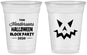 Custom Halloween 16 oz Soft Sided Clear Cups - Pumpkin | 250034