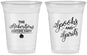 Custom Halloween 16 oz Soft Sided Clear Cups - Spooks Spirits | 250037