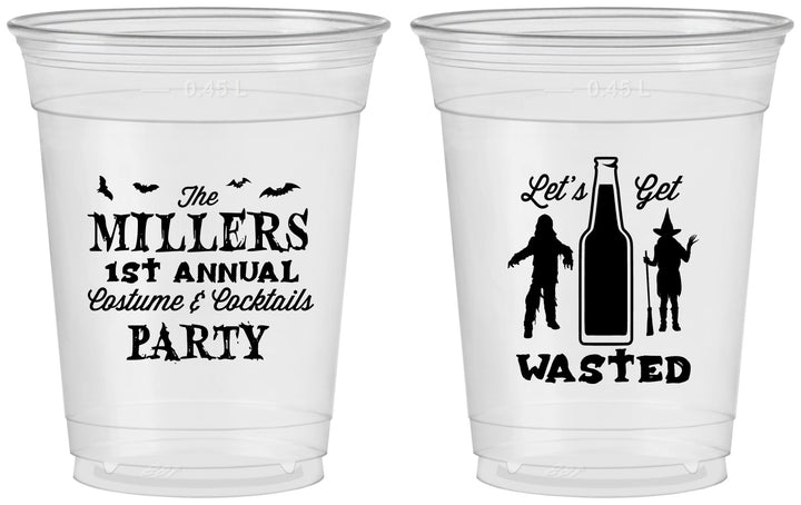 Custom Halloween 16 oz Soft Sided Clear Cups - Werewolf Witch | 250039