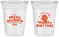 Custom Halloween 16 oz Soft Sided Clear Cups - Ghost Sheet Faced | 250040