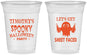 Custom Halloween 16 oz Soft Sided Clear Cups - Ghost Sheet Faced | 250044