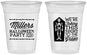 Custom Halloween 16 oz Soft Sided Clear Cups - Skeleton | 250051