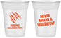 Custom Halloween 16 oz Soft Sided Clear Cups - Werewolf | 250068
