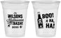 Custom Halloween 16 oz Soft Sided Clear Cups - Boo Skeleton | 250078