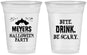 Custom Halloween 16 oz Soft Sided Clear Cups - Bite Drink Be Scary | 250082