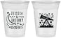Custom Wedding 16 oz Soft Sided Clear Cups - Telescope | 255