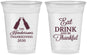 Custom Thanksgiving 16 oz Soft Sided Clear Cups - Eat Drink Thankful | 260001
